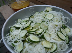 pickles - sliced veggies