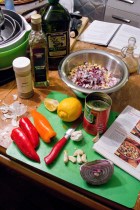 Avocado Salad - chopped veggies